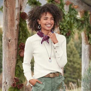 Sundance Creamy White Long Sleeve Tee